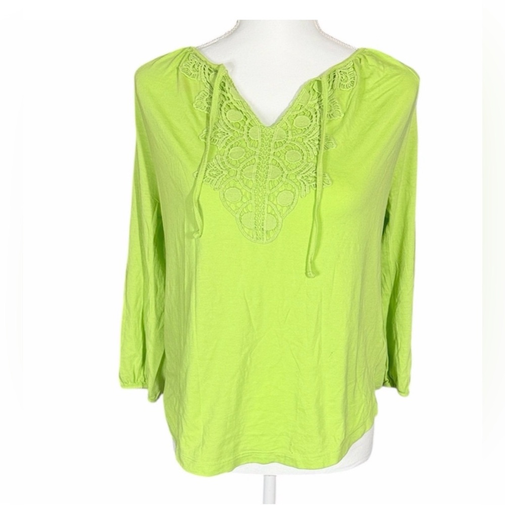 Chaps Lime Green Women's Blouse size medium.